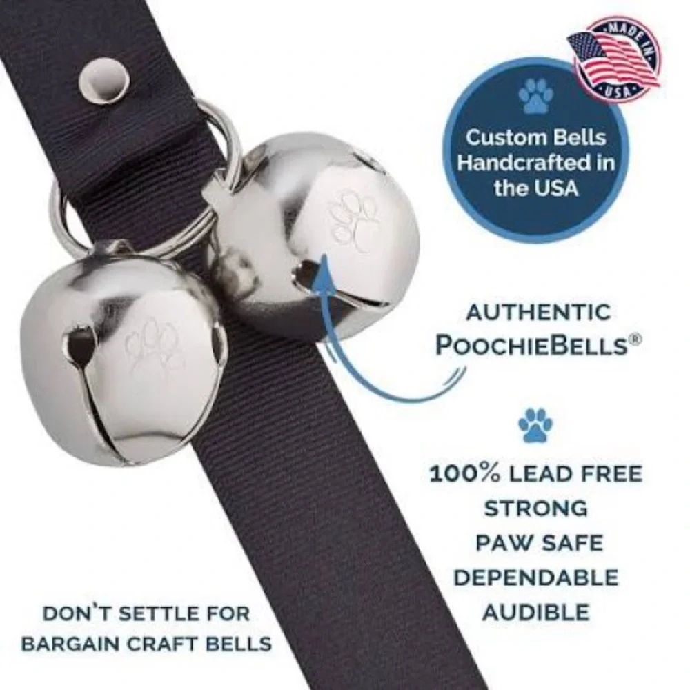 Dog Doorbell, Dog Potty Training Bells,POOCHIE BELLS USA Dog Trainer Recommended